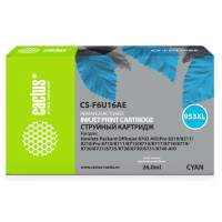 Картридж струйный Cactus CS-F6U16AE 953XL голубой (26мл) для HP OJ Pro 7740/8210/8218/8710/8715
