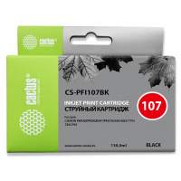 Картридж струйный Cactus CS-PFI107BK черный (130мл) для Canon IP iPF670/iPF680/iPF685/iPF770/iPF780/