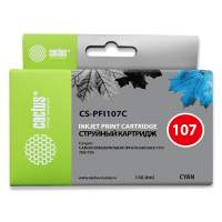 Картридж струйный Cactus CS-PFI107C синий (130мл) для Canon IP iPF670/iPF680/iPF685/iPF770/iPF780/iP