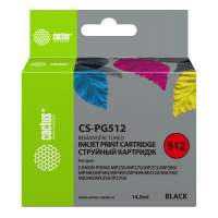 Картридж струйный Cactus CS-PG512 черный (15мл) для Canon Pixma iP2700/MP240/MP250/MP260/MP270/MP272
