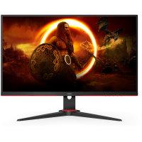 Монитор AOC 24G2SAE 23,8'', 1920x1080, VA, 165Hz, 80M:1, 350cd, 1ms, VGA, 2*HDMI, DP, Speakers, FreeSync, Flicker Free, 3Y, Black