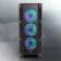 Корпус Raijintek ARCADIA III-MS4, Midi-Tower, TG, 4x120mm ARGB, 1xUSB-A 3.0 + 2xUSB 2.0, ATX, mATX, mITX Black