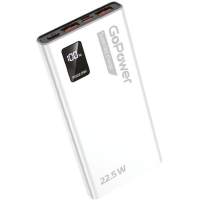 Внешний аккумулятор GoPower PB03-10 10000mAh 3.0A 22.5W 2USB/Type-C белый (1/50) [00-00029658]