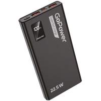 Внешний аккумулятор GoPower PB03-20 20000mAh 3.0A 22.5W 2USB/Type-C черный (1/50) [00-00029660]