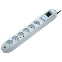 Сетевой фильтр Pilot GL 6 розеток (5 евро + 1 без заземления) 7 м/ Surge protector Pilot GL 6 outlets (5 euro + 1 without ground) 10A / 2.2kVt, 7m