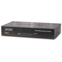коммутатор/ PLANET 8-Port 10/100Mbps Fast Ethernet Switch, Metal