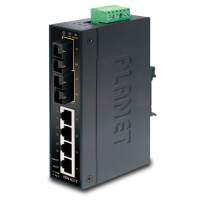 ISW-501T коммутатор для монтажа в DIN рейку/ IP30 Slim Type 5-Port Industrial Fast Ethernet Switch (-40 to 75 degree C)