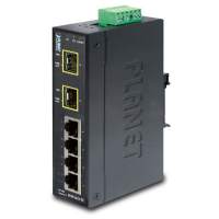 ISW-621TF коммутатор для монтажа в DIN рейку/ IP30 Slim Type 4-Port Industrial Ethernet Switch + 2-Port SFP Fiber (-40 - 75 C)