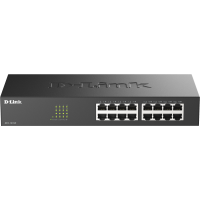 Коммутатор/ Неуправляемый коммутатор, 16x100Base-TX, корпус металл