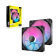 Кулер для корпуса Corsair iCUE LINK RX140 RGB (140x140x25mm, 4-pin PWM, RGB, 94.7CFM, 36dBA, 1700RPM, Black, 2pcs)