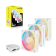 Кулер для корпуса Corsair iCUE LINK LX120-R RGB Reverse (120x120x25mm, 4-pin PWM, RGB, 66.7CFM, 37.7dBA, 2400RPM, White, 3pcs)