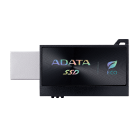 Твердотельный накопитель ADATA External SSD SC730, 1000GB, Type-C, Type-A, USB 3.2 Gen2, R/W 600/600 MB/s, 36.8x23.8x9.7mm, Black (5 лет)