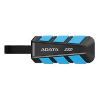 Твердотельный накопитель ADATA External SSD SC740, 1000GB, Type-C, USB 3.2 Gen2, R/W 1050/1000 MB/s, 121.8x40.5x22.3mm, Blue (5 лет)