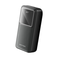 Power Bank Vention 30000mAh(Micro-USB/C-A/A)22.5W Черный с LED Дисплеем, шт. Power Bank Vention 30000mAh(Micro-USB/C-A/A)22.5W Черный с LED Дисплеем, шт.