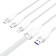 Кабель Vention 3 в 1 USB 2.0 AM/ Micro-B, USB-C, Lightning M - 1.5м. Белый 6A, шт.