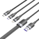 Кабель Vention 3 в 1 USB 2.0 AM/ Micro-B, USB-C, Lightning M - 1.5м. Черный 6A, шт.