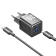 Набор для зарядки Vention з/у GaN 30W 2 порта USB (C + A) и кабель USB-C 3А Чёрный, шт. Набор для зарядки Vention з/у GaN 30W 2 порта USB (C + A) и кабель USB-C 3А Чёрный, шт.