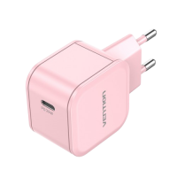 Сетевое зарядное устройство Vention на 1 порт USB С 20W  Розовый, шт. Сетевое зарядное устройство Vention на 1 порт USB С 20W  Розовый, шт.