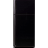 Холодильник Sharp Двухкамерный, класс энергопотребления A++, объем 57.8л, Высота: 185см, Чёрный
