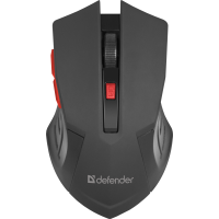 Defender Беспроводная оптическая мышь Accura MM-275 красный,6 кнопок, 800-1600 dpi