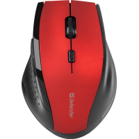 Мышь Defender беспроводная оптическая Accura MM-365 красный,6 кнопок, 800-1600 dpi [52367]