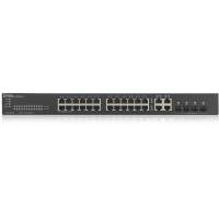 Коммутатор/ ZYXEL GS1920-24v2 Hybrid Smart switch ZYXEL Nebula Flex, 24xGE, 4xCombo (SFP/RJ-45), silent (fanless), Standalone / cloud management