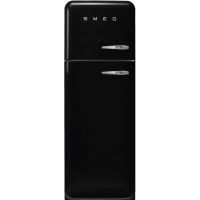 Холодильник SMEG FAB30LBL5 Отдельностоящий двухдверный холодильник, стиль 50-х годов, 60 см, черный, петли слева