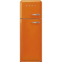 Холодильник SMEG FAB30LOR5 Отдельностоящий двухдверный холодильник,стиль 50-х годов, 60 см, оранжевый, петли слева