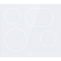 Электрическая встриваемая варочная  панель GORENJE ECT643SYW Независимая, Цвет: Белый, 60х52х5.4см; Тип управления: Сенсорное, конфорок - 4шт.