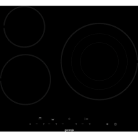 Электрическая встриваемая варочная  панель GORENJE ECT63ASC Независимая, Цвет: Чёрный, 59х52х6см; Тип управления: Сенсорное, конфорок - 3шт.
