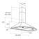 Настенная купольная вытяжка JET AIR AIR JENNY TC-S 60 INX-10-PRF0168202 режимы: Рециркуляция;Отвод; 59.8х50х89см; , Серебристый