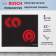 Электрическая встриваемая варочная  панель BOSCH PKN651FP2E Независимая, Цвет: Чёрный, 59.2х52.7х4.5см; Тип управления: Сенсорное, конфорок - 4шт.