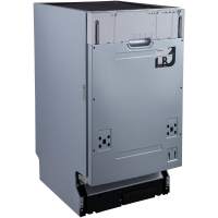 Встраиваемая ПММ EVELUX/ Встраиваемая посудомоечная машина узкая, 45 см, 4 программы, 10 комплектов,  LED индикация, таймер 3-6-9, А+АА, 49 дБ уровень шума,  регулировка корзины по высоте, 9л потребление воды, 448х550х815 мм.