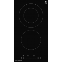 Электрическая встриваемая варочная панель ECS 321 Независимая, Цвет: Чёрный, 28х52х5см; Тип управления: Сенсорное, конфорок - 2шт.