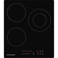 Электрическая встриваемая варочная панель ECS 403 Независимая, Цвет: Чёрный, 45х51х5.2см; Тип управления: Сенсорное, конфорок - 3шт.