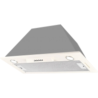 Встраиваемая вытяжка Kuppersberg/ ширина 70 см, отвод/рециркуляция, 1300 м3.ч, кремовый/нержавеющая сталь