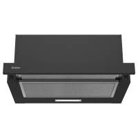 Встраиваемая вытяжка Evelux/ Встраиваемая телескопическая вытяжка,50 см,отвод/циркуляция,механический контроль,2 скорости работы,производительность 710 м3/ч,LED освещение, фронтальная панель-черный метал,216*500*285-470
