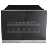 Винный шкаф KORTING Встраиваемый  59х56.3х45.5, 62л, Чёрная сталь;Чёрный, KFW 501 SL GXN