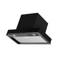 Встраиваемая вытяжка KUPPERSBERG/ Встраиваемая вытяжка KUPPERSBERG, 60 см, таймер, дисплей, производительность 850 м3/ч, 5 скоростей, турбо режим, механическое кнопочное управление, дисплей, уровень шума 42дБ, High-Tech, LED освещение, цвет черный