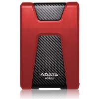 Жесткий диск внешний Portable HDD 1TB ADATA HD650 (Red), Silicone, USB 3.2 Gen1, 121x81x21mm, 201g /3 года/ [AHD650-1TU31-CRD]