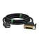 Кабель Greenconnect HDMI-DVI 7.5m черный, OD7.3mm, 28/28 AWG, позолоченные контакты, 19pin AM / 24+1M AM double link, GCR-HD2DVI1-7.5m, тройной экран [GCR-HD2DVI1-7.5m]