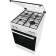 Комбинированная плита Gorenje GK5A21WH объем духовки 68 л, механическое управление, электроподжиг, рельефные направляющие, 2 стекла+термослой, энергоэффективность А, цвет белый