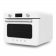 Мини-печь Smeg, поворотные переключатели, LCD дисплей, 10 функций приготовления, пар, таймер, акустический сигнал, галогенная подсветка, 3 стекла в дверце, электронный контроль температуры, объем 30 л, стиль 50-ч годов, цвет белый