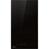 Электрическая варочная поверхность MIDEA/ Электрическая варочная поверхность MIDEA MCH32203  30 см, Hi-Light, скошенный передний край, сенсорное управление, 2 зоны нагрева, 9 уровней мощности, таймер, индикация остаточного тепла, защита от детей, цвет чер