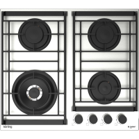 Встраиваемая варочная панель KORTING/ Газовая встриваемая варочная панель KORTING HG 6235 CTX Независимая, Цвет: Нержавеющая сталь, 58х51х5см; Тип управления: Поворотное, конфорок - 4шт, С Электроподжигом;