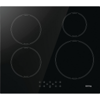 Встраиваемая варочная панель KORTING/ Варочная поверхность KORTING, индукционная, 60 см, 9 уровней мощности, 4 конфорки, слайдерное управление, блокировка управления, автоматическое отключение, индикация остаточного тепла, бустер на 4 зоны, цвет черный