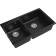 Кухонная мойка RIVELATO/ Кухонная мойка RIVELATO X-90D antracite AXEL 90D  2-чаши 870*520мм, монтаж: врезной, материал: кварц, цвет: антрацит