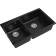 Кухонная мойка RIVELATO/ Кухонная мойка RIVELATO X-90D nero AXEL 90D  2-чаши 870*520мм, монтаж: врезной, материал: кварц, цвет: черный