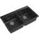 Кухонная мойка RIVELATO/ Кухонная мойка RIVELATO X-90-2D antracite AXEL 90-2D  2-чаши 870*520мм, монтаж: врезной, материал: кварц, цвет: антрацит