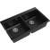 Кухонная мойка RIVELATO/ Кухонная мойка RIVELATO X-90-2D nero AXEL 90-2D  2-чаши 870*520мм, монтаж: врезной, материал: кварц, цвет: черный
